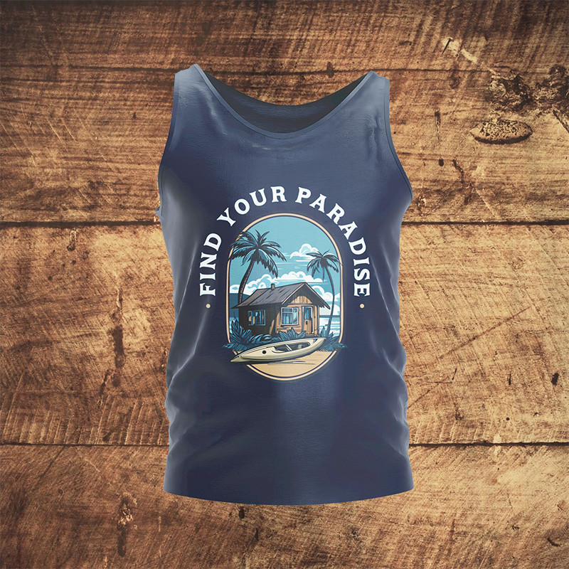 Kayak Shack Logo – Find Your Paradise Tank - Unisex Kayak Shack Logo – Find Your Paradise Tank - Unisex