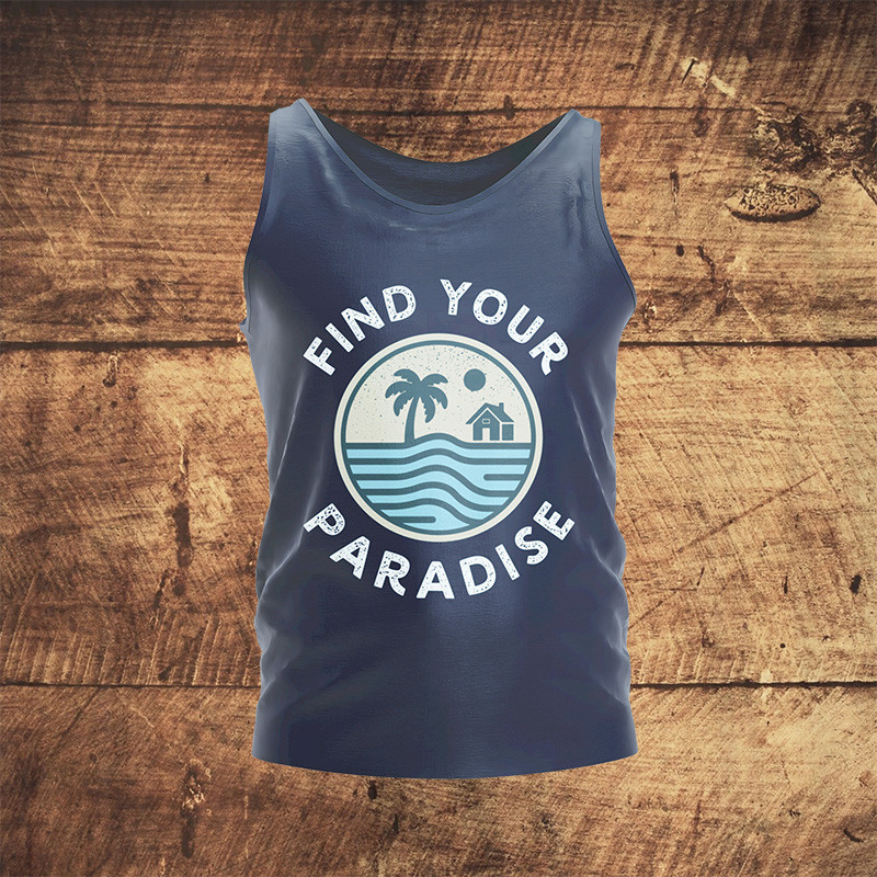Classic Circle Logo – Find Your Paradise Tank - Unisex