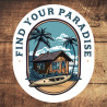 Kayak Shack Logo – Find Your Paradise Sticker